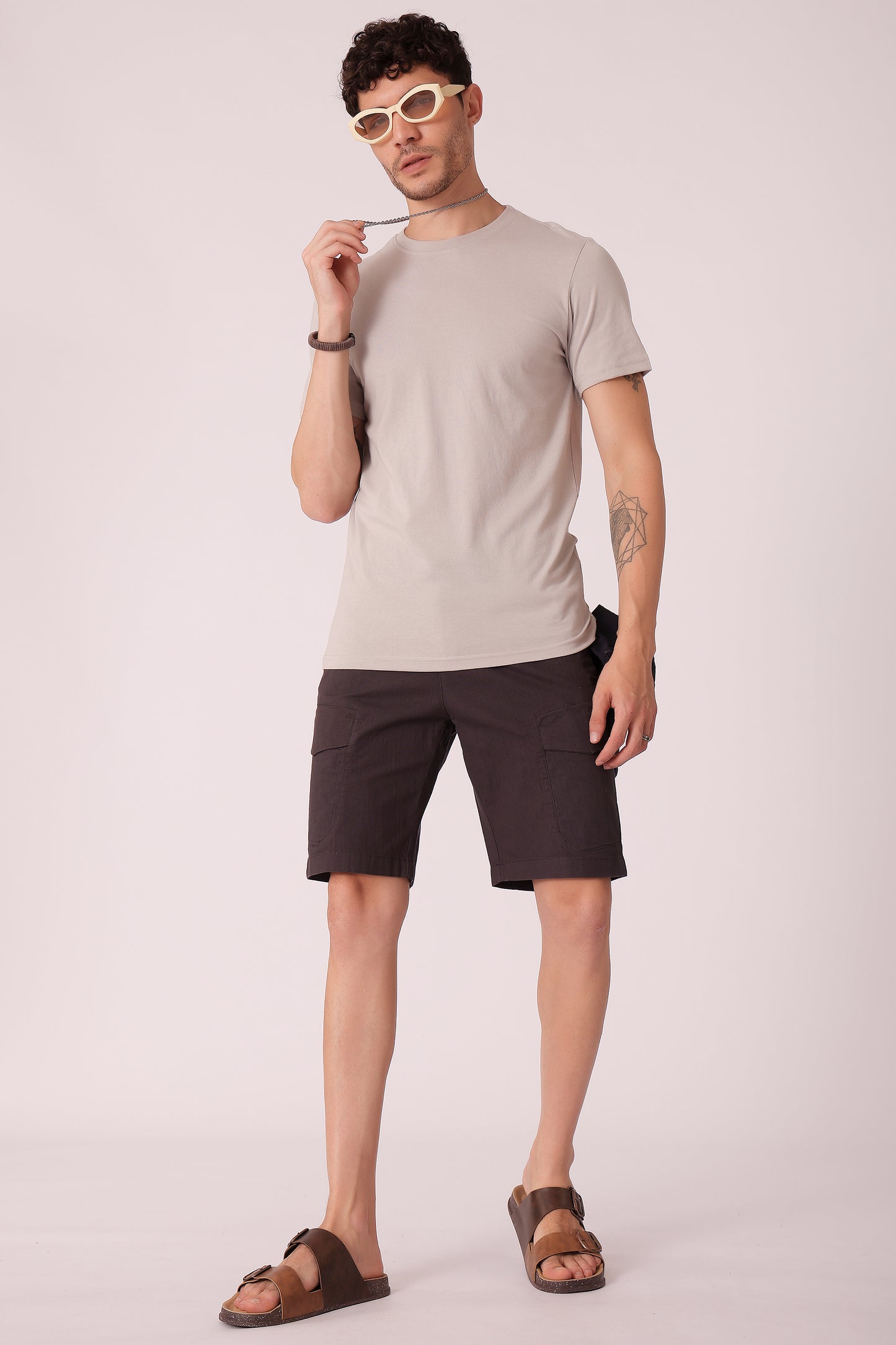 Men's Regular fit solid Tshirt - extra image 4