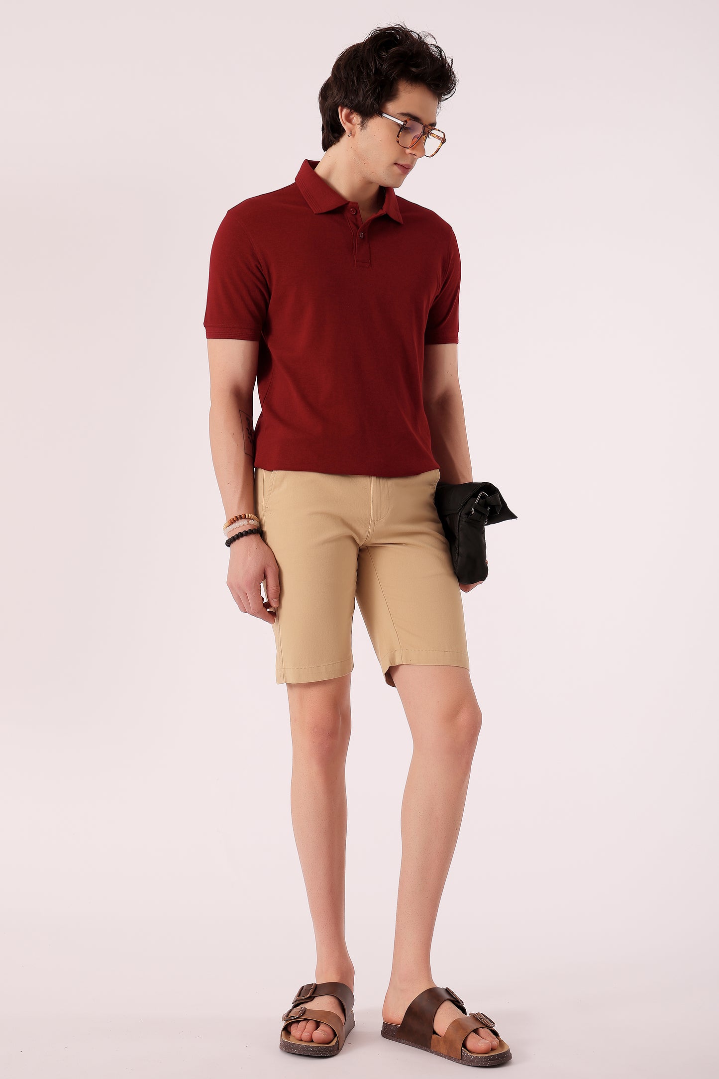 Men's Solid Pique Polo Tshirt - extra image 3