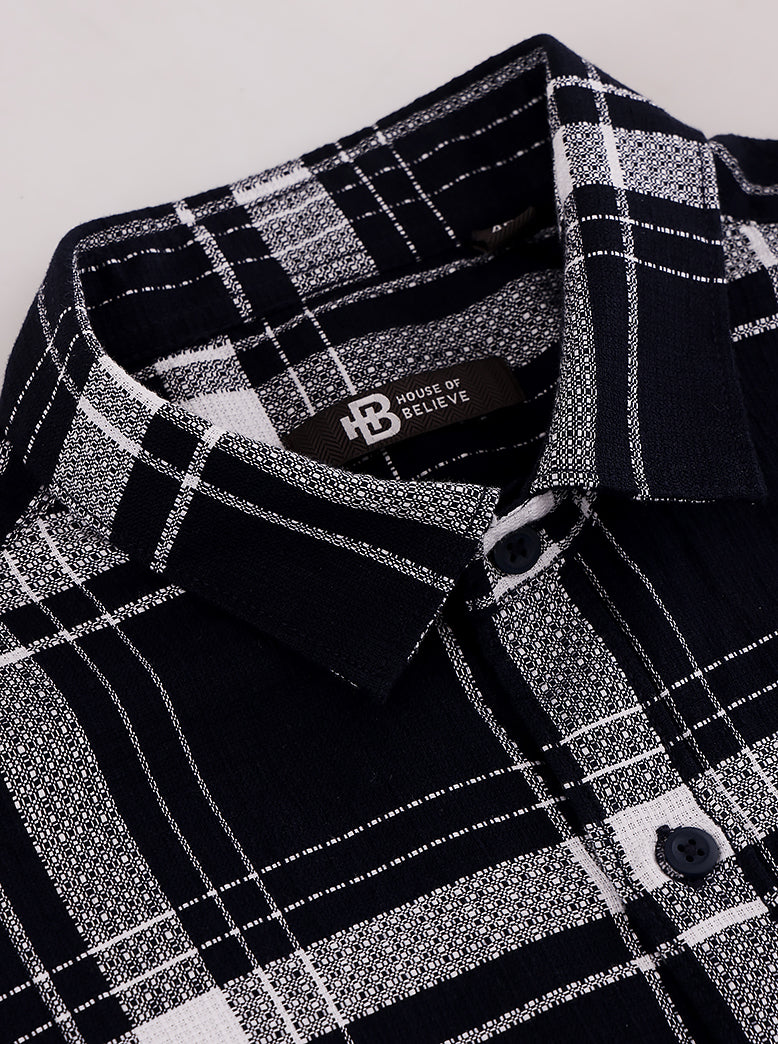 Men's cotton Checks Shirt Half Sleeve - extra image 5