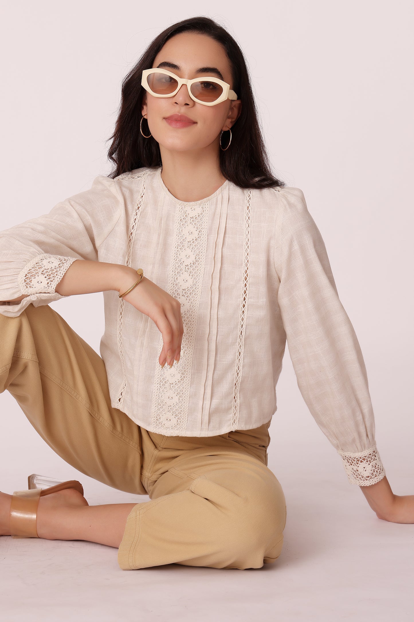 women checkered top - extra image 3