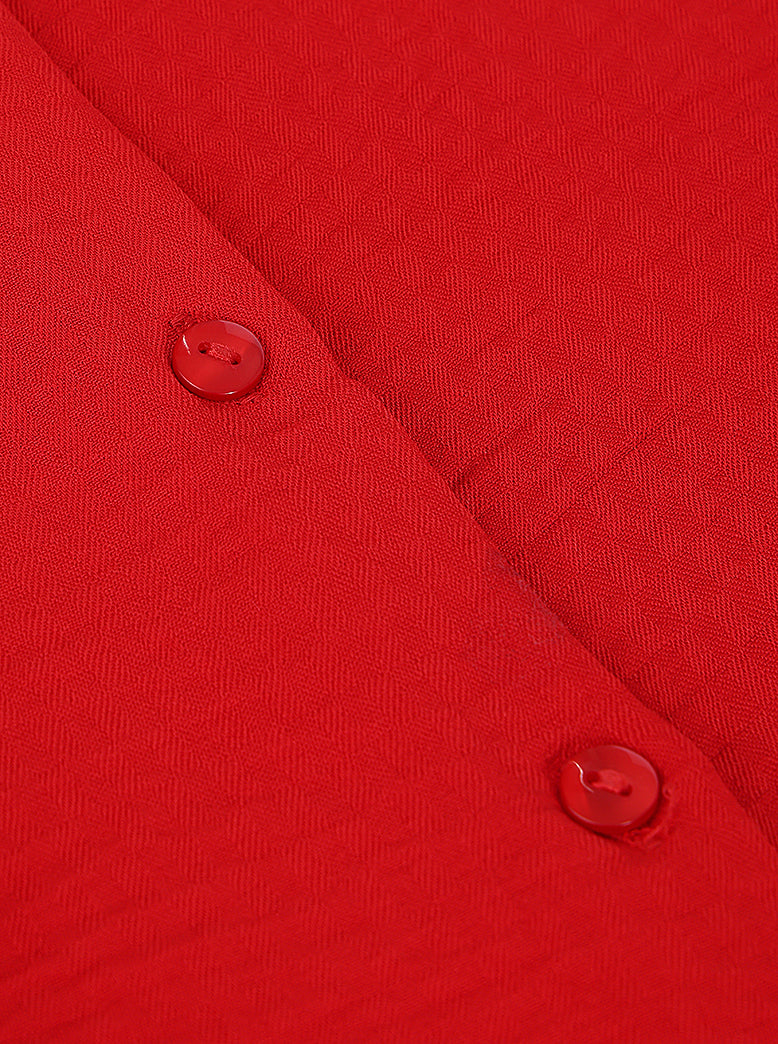 women  collared shirt with puff sleeves - extra image 6