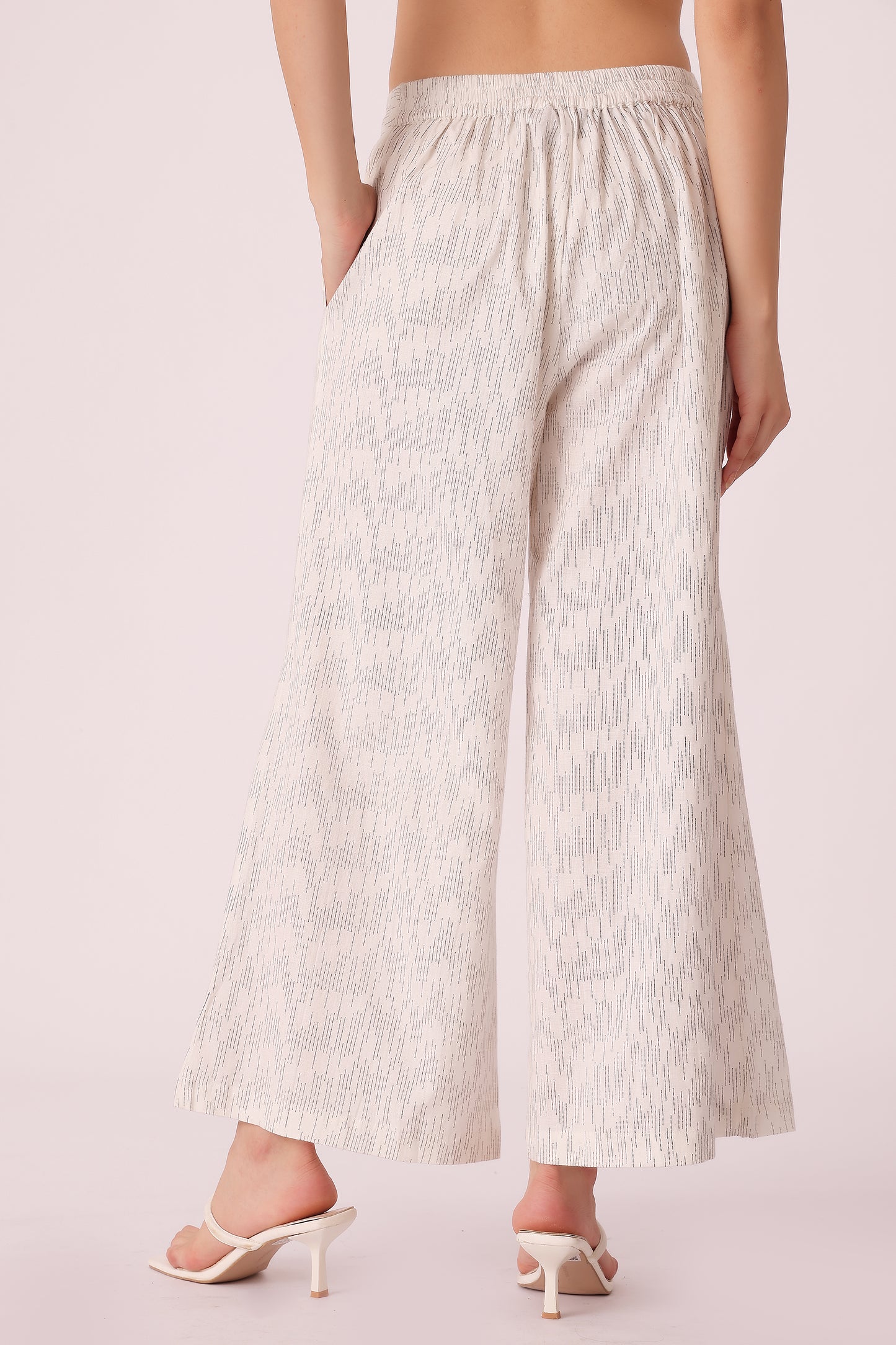 woven cotton slub pants - extra image 2