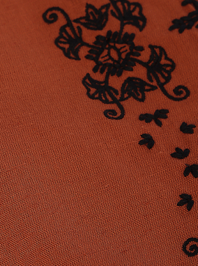 womens embroidered cotton waistcoat - extra image 6