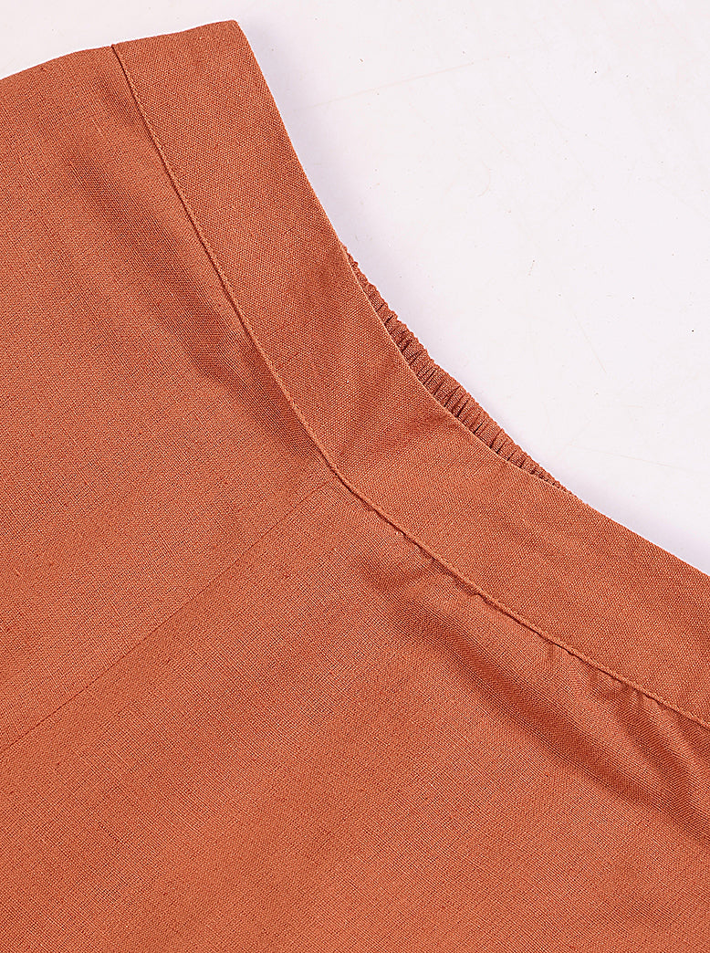 woven cotton slub pants - extra image 4