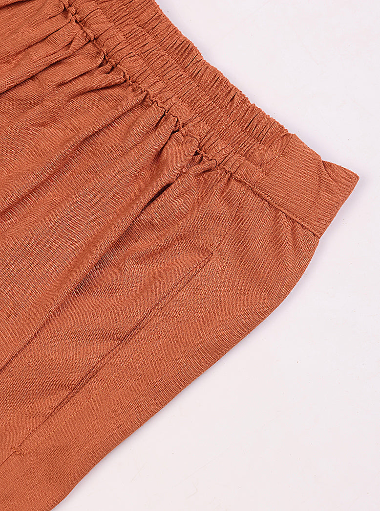 woven cotton slub pants - extra image 6