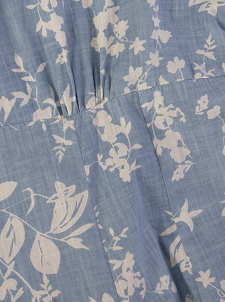 women printed button down dress - extra image 6