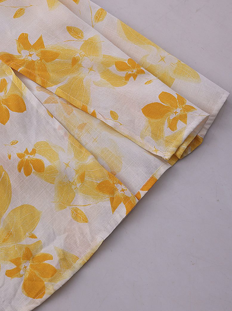 women square neck puff sleeve floral dress - extra image 6