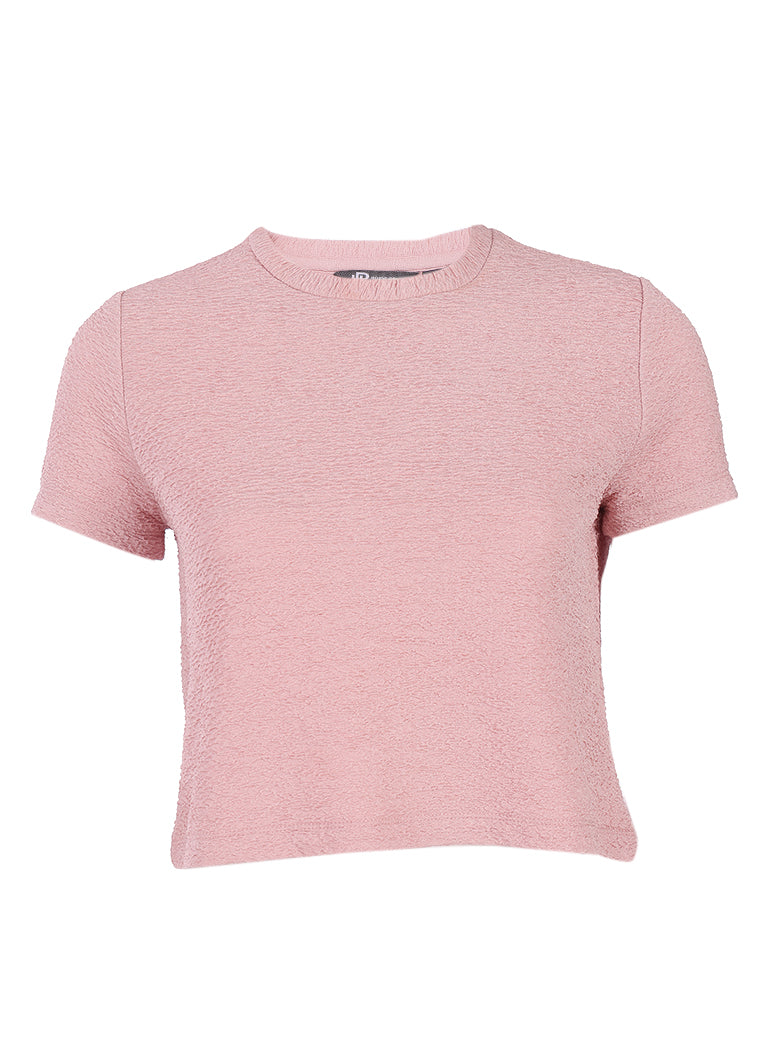 womens textured crop tee - extra image 4