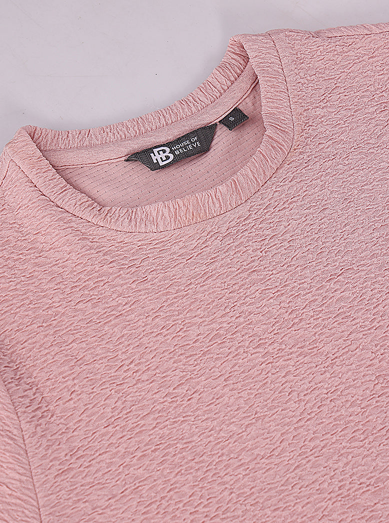 womens textured crop tee - extra image 5