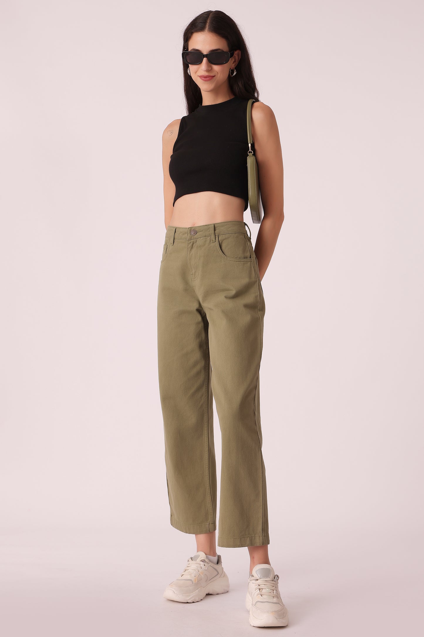 wide leg high-rise jeans - extra image 3