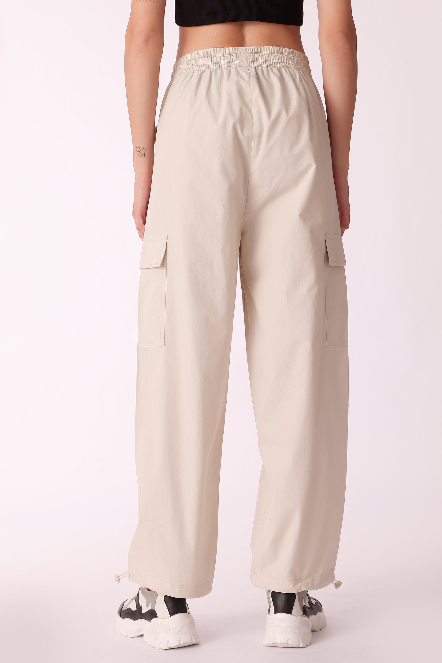 western cargo casual solid color pants - extra image 2