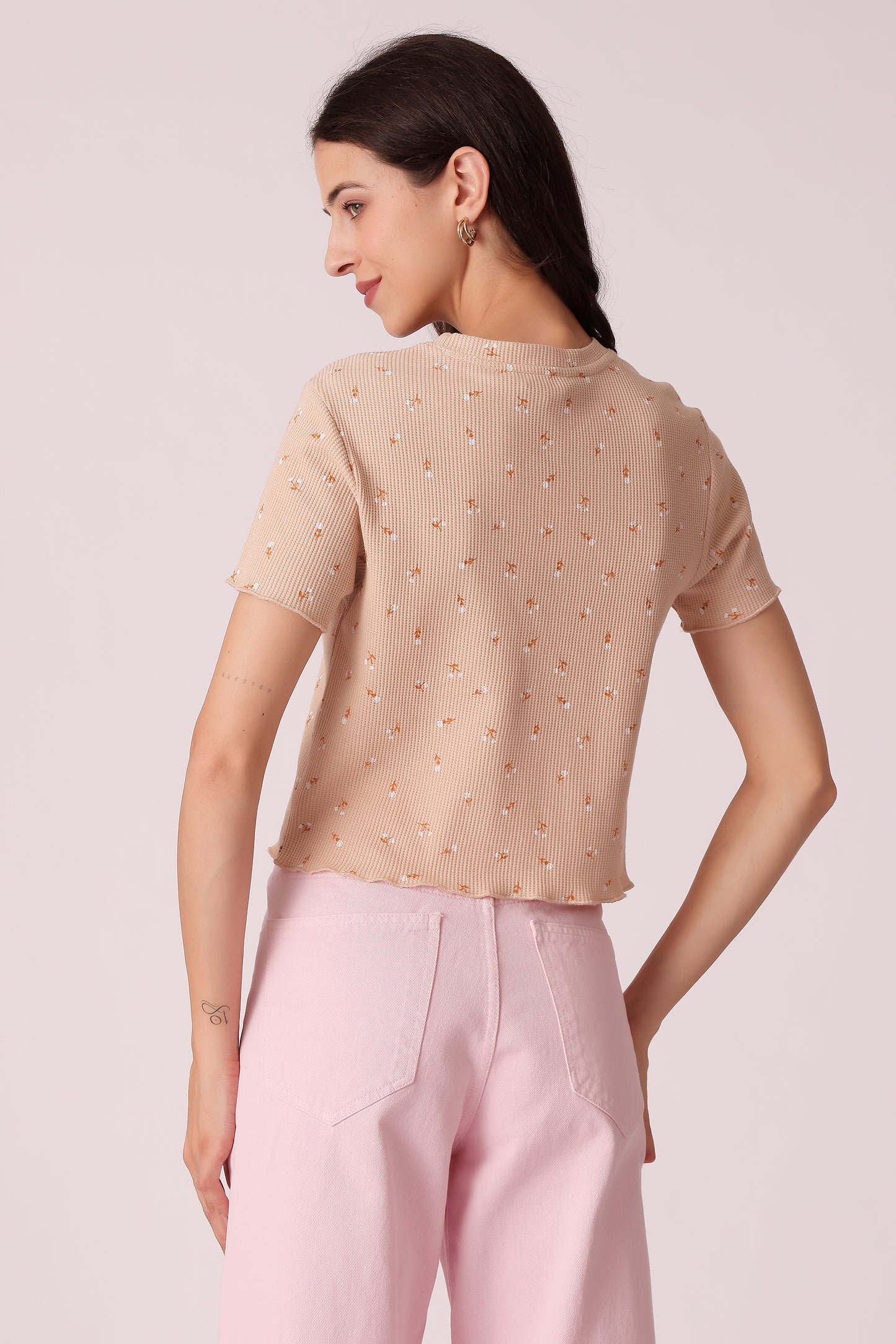 womens ribbed all over top - extra image 2