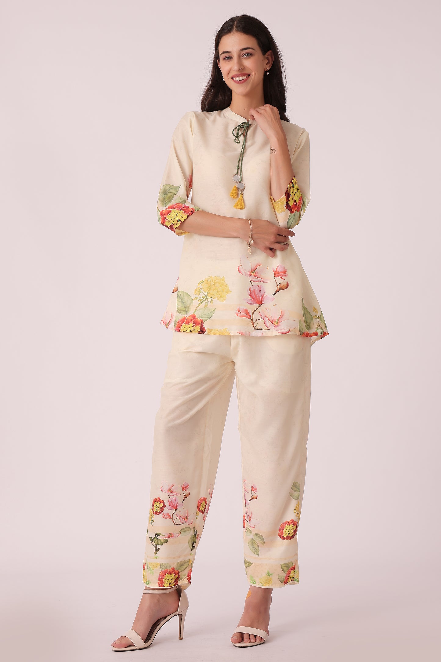ETHNIC REGULAR FIT CASUAL PLACEMENT PRINT CORD SET - extra image 3