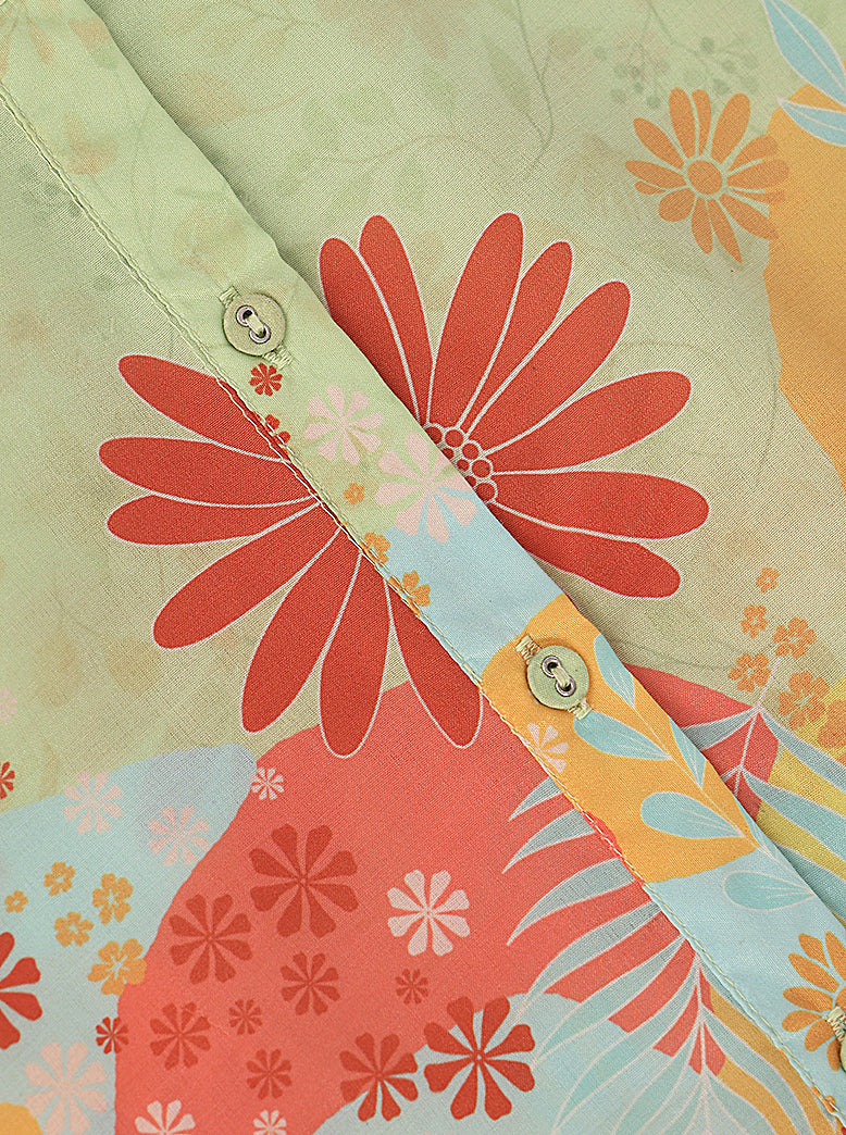 ETHNIC REGULAR FIT CASUAL PLACEMENT PRINT CORD SET - extra image 6