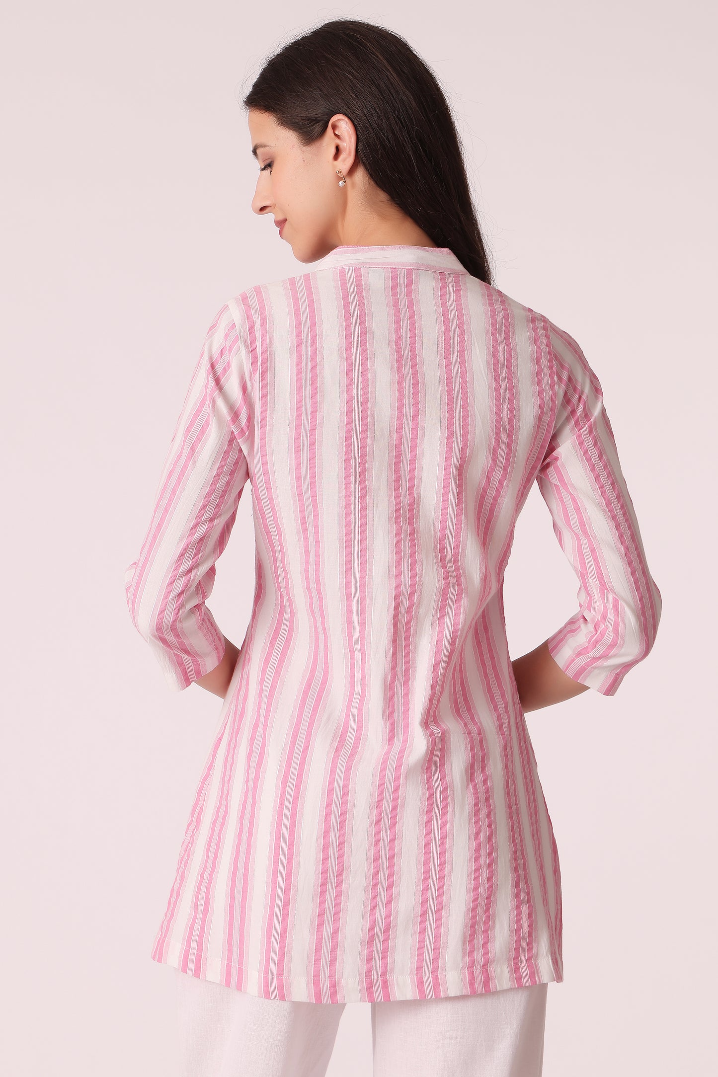 ETHNIC REGULAR FIT STRIPES TUNIC - extra image 2