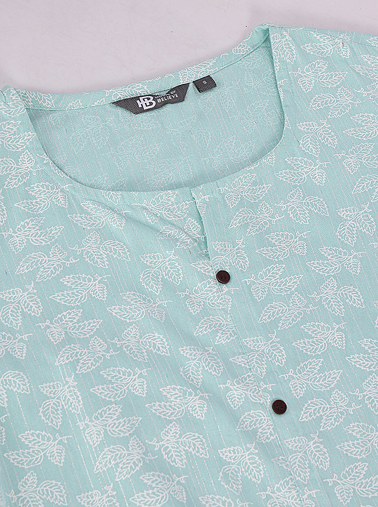 ETHNIC REGULAR FIT ALL OVER PRINT KURTA - extra image 4