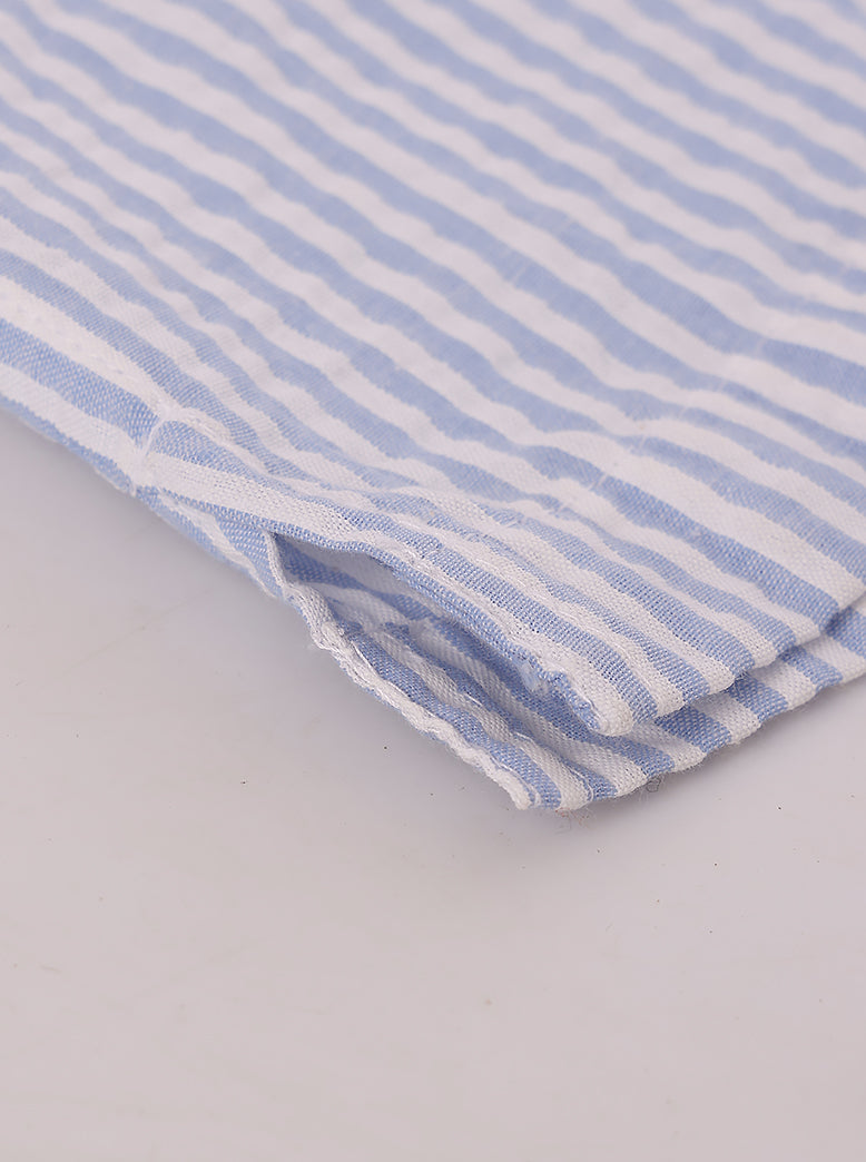 Men's Stripe Seersucker Shirt Half Sleeve - extra image 6