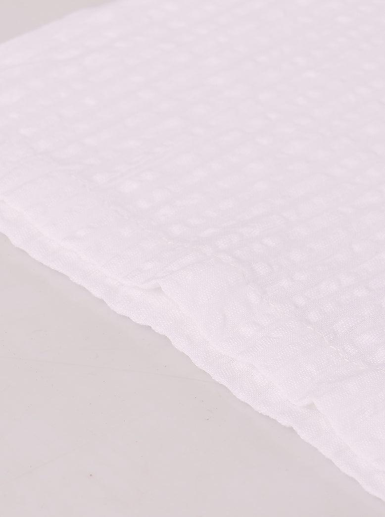 Men's Solid Seersucker Shirt Half Sleeve - extra image 6