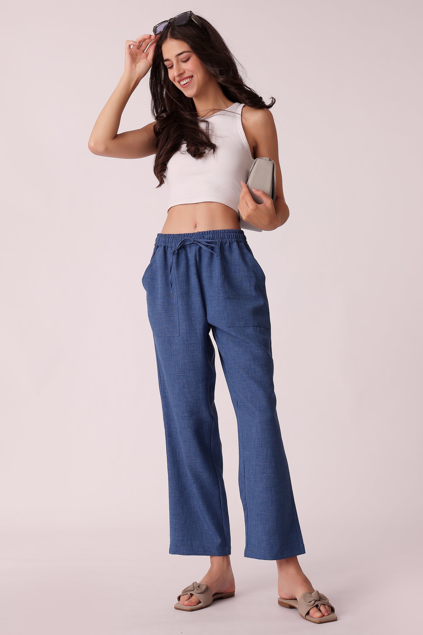 western regular fit casual solid pants - extra image 3