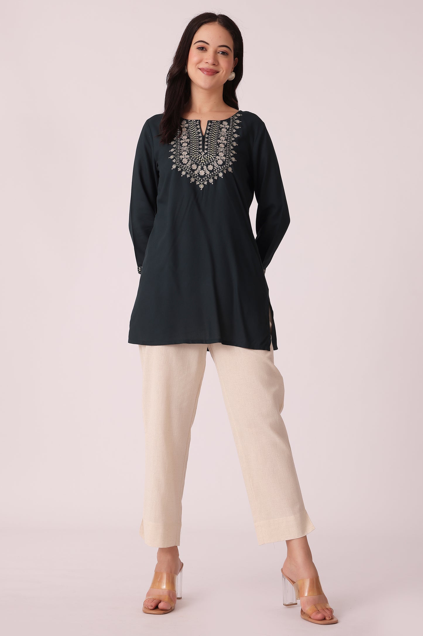 ETHNIC REGULAR FIT EMBROIDERY TUNIC - extra image 3