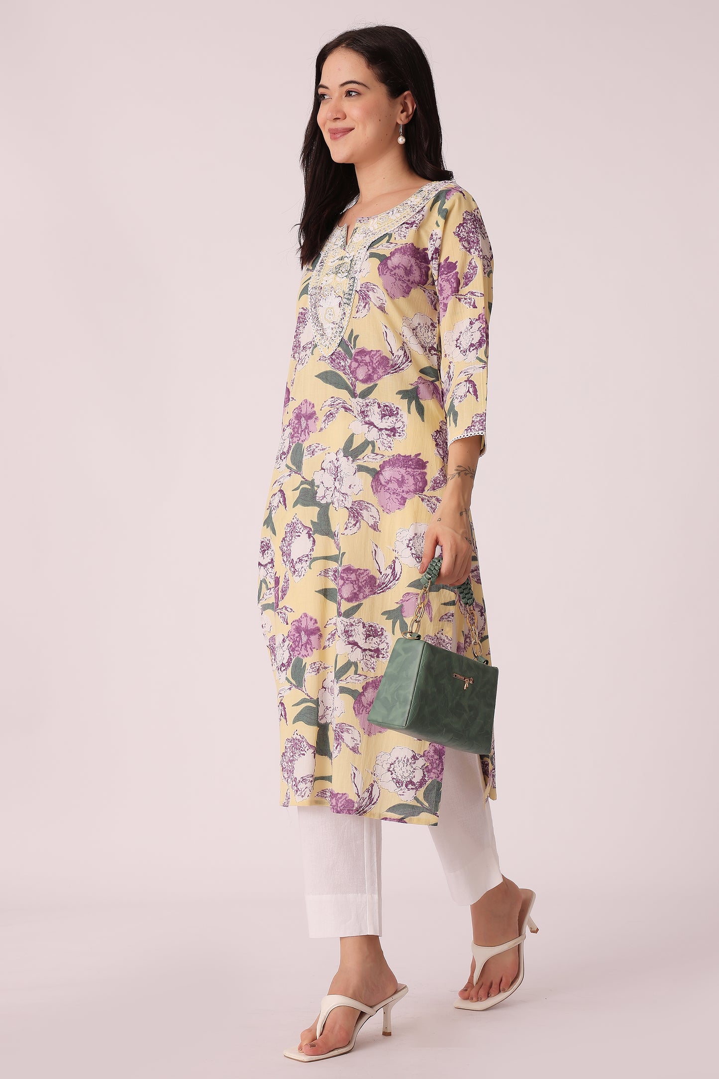 ETHNIC REGULAR FIT EMBROIDERY KURTA - extra image 3