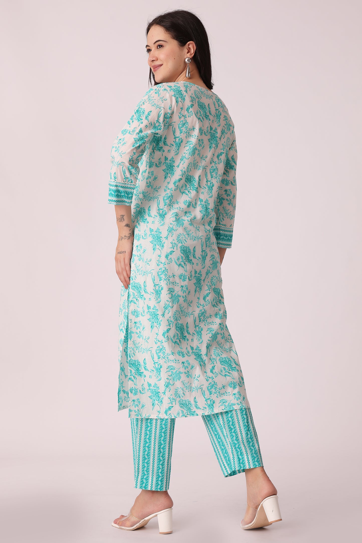 ETHNIC STRAIGHT FIT EMBROIDERY 2PCS SET - extra image 2