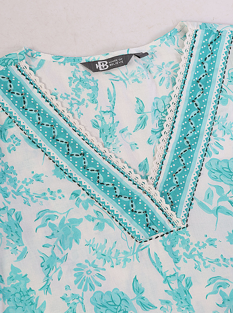ETHNIC STRAIGHT FIT EMBROIDERY 2PCS SET - extra image 4
