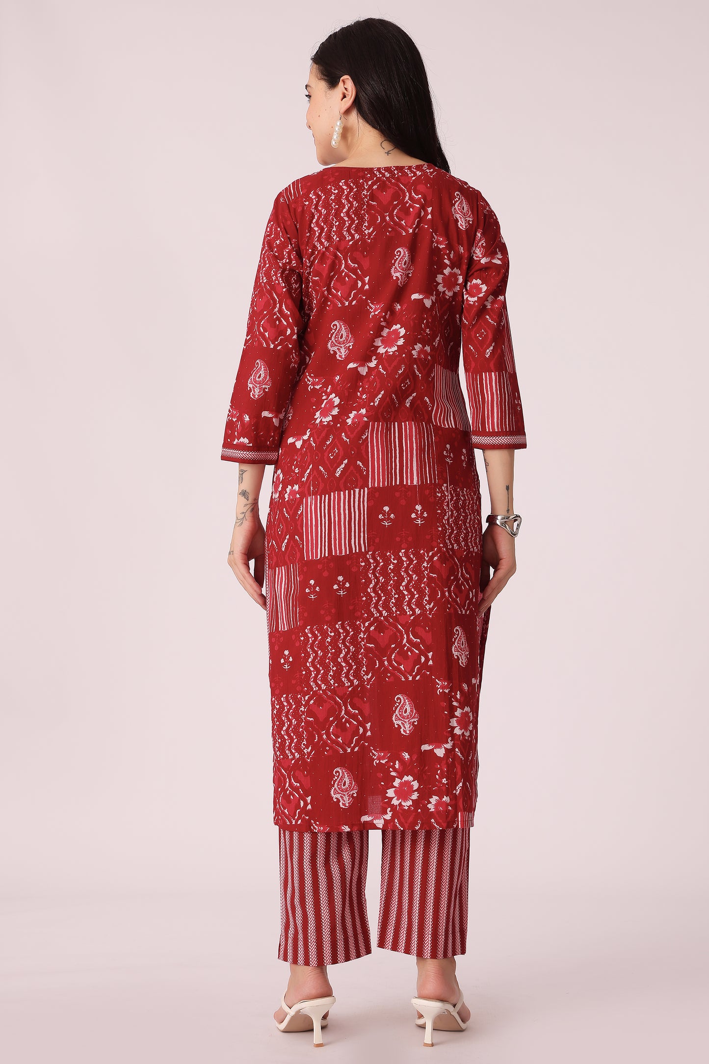 ETHNIC STRAIGHT FIT EMBROIDERY 2PCS SET - extra image 2