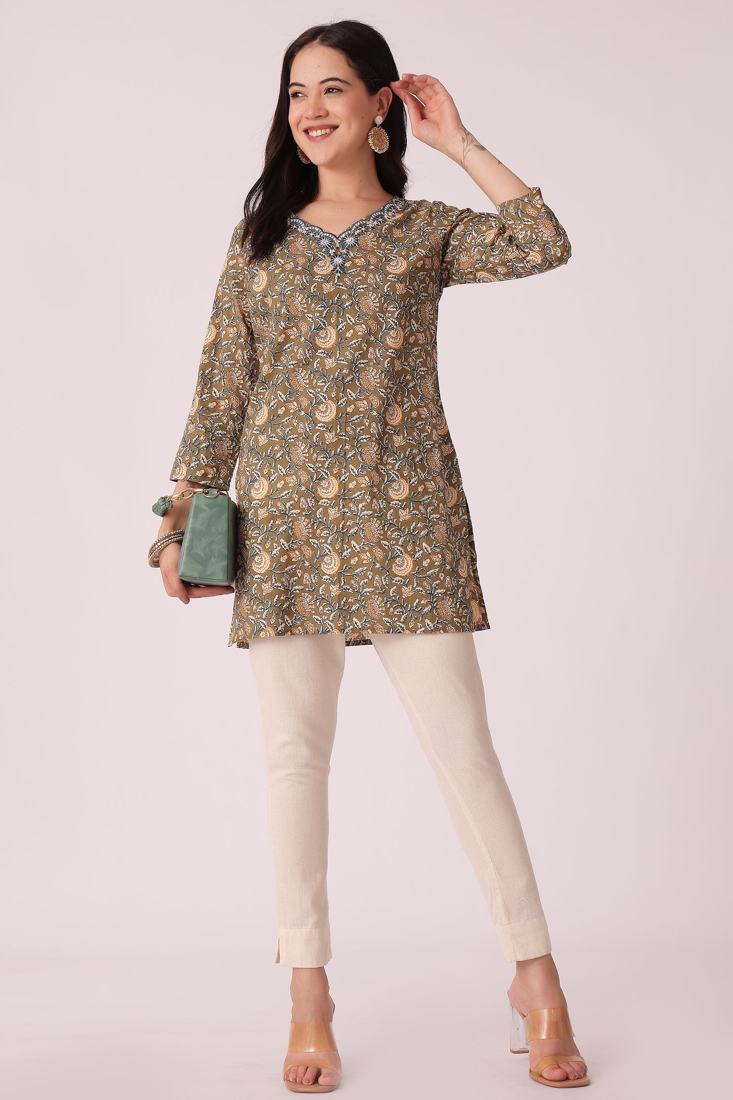 ETHNIC REGULAR FIT EMBROIDERY TUNIC - extra image 3