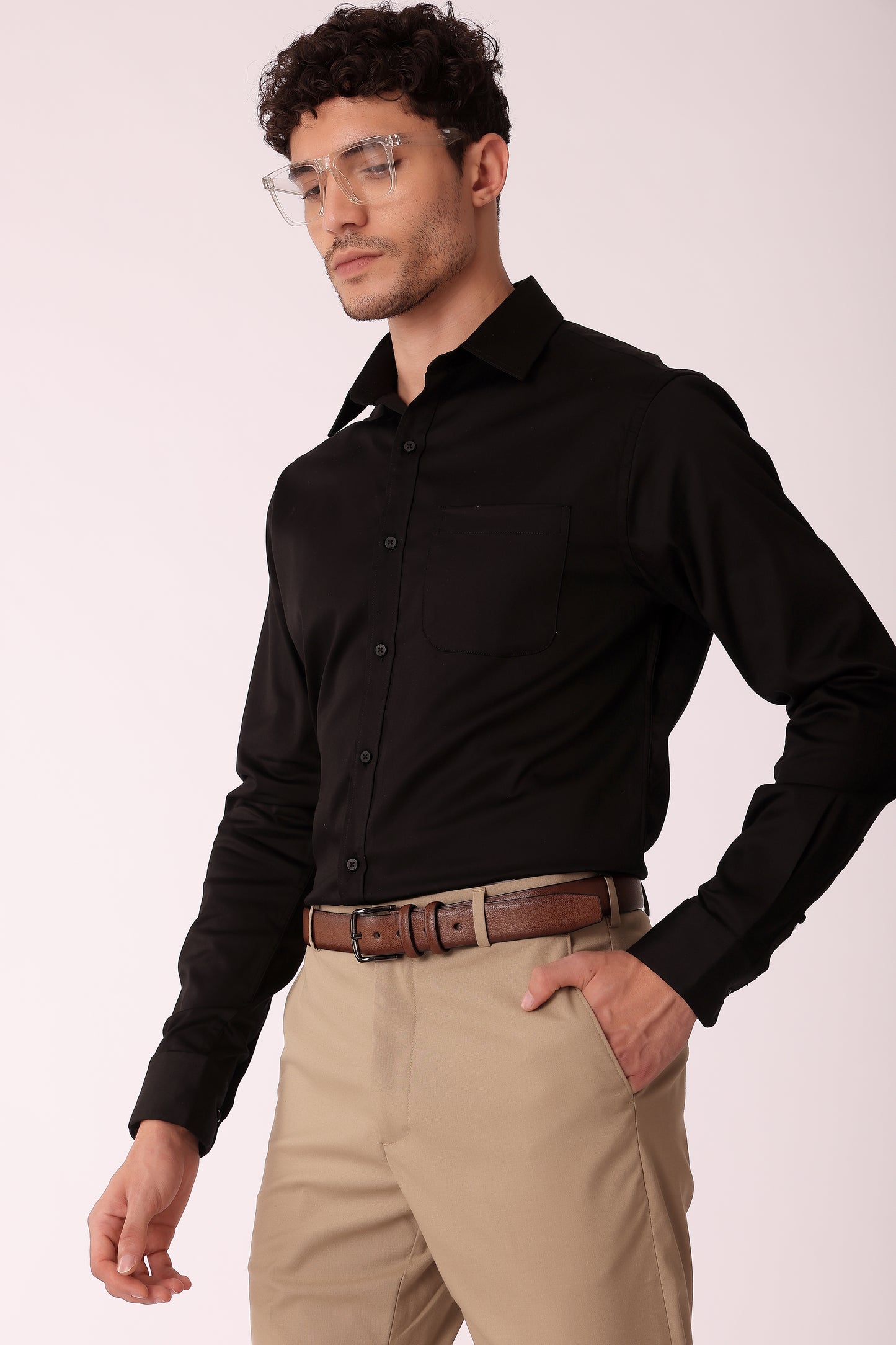 Men's Satin Lycra Shirt Full sleeve - extra image 5
