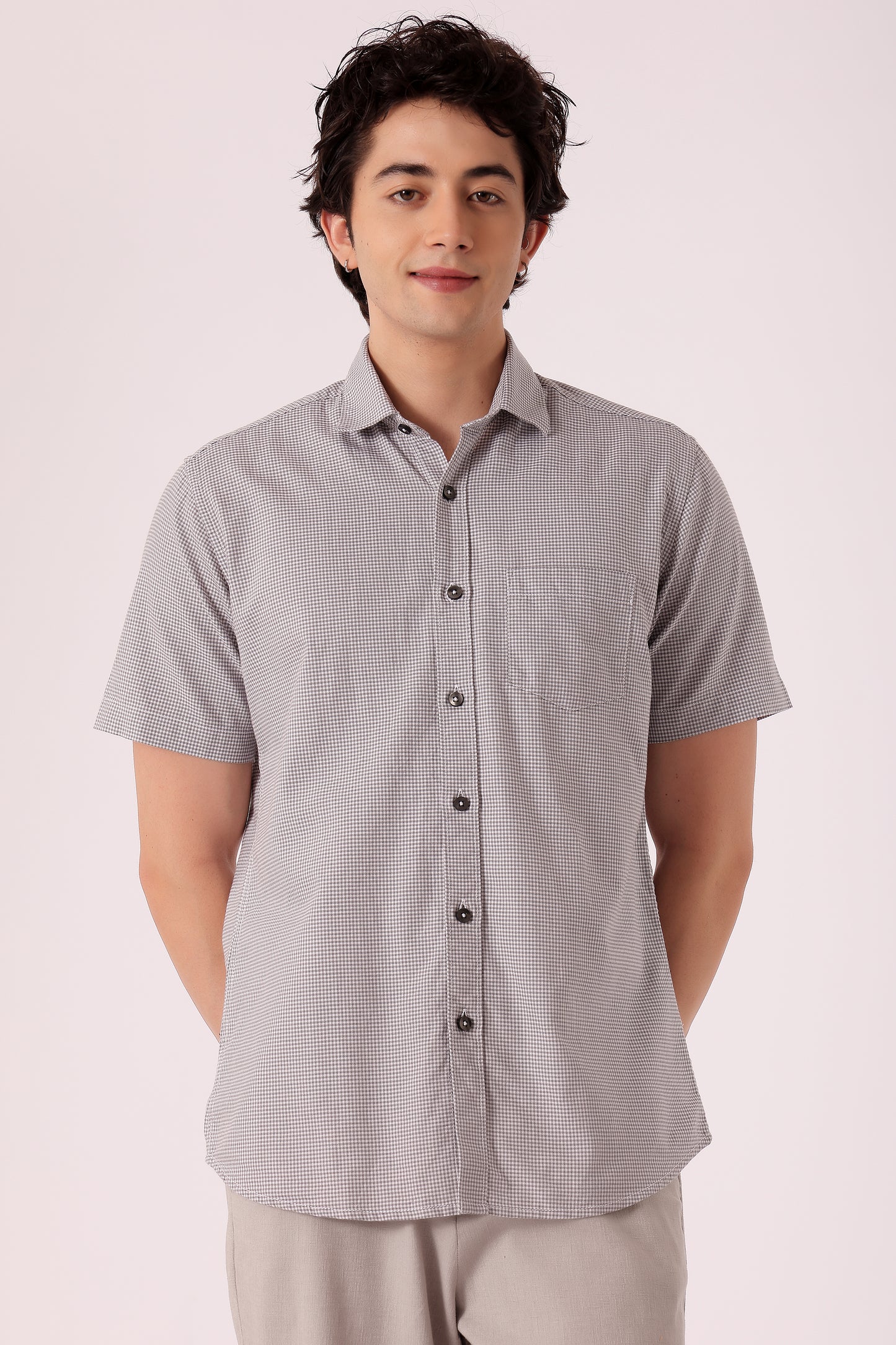 Men's Oxford Ghingham Checks Shirts Half sleeve - extra image 5