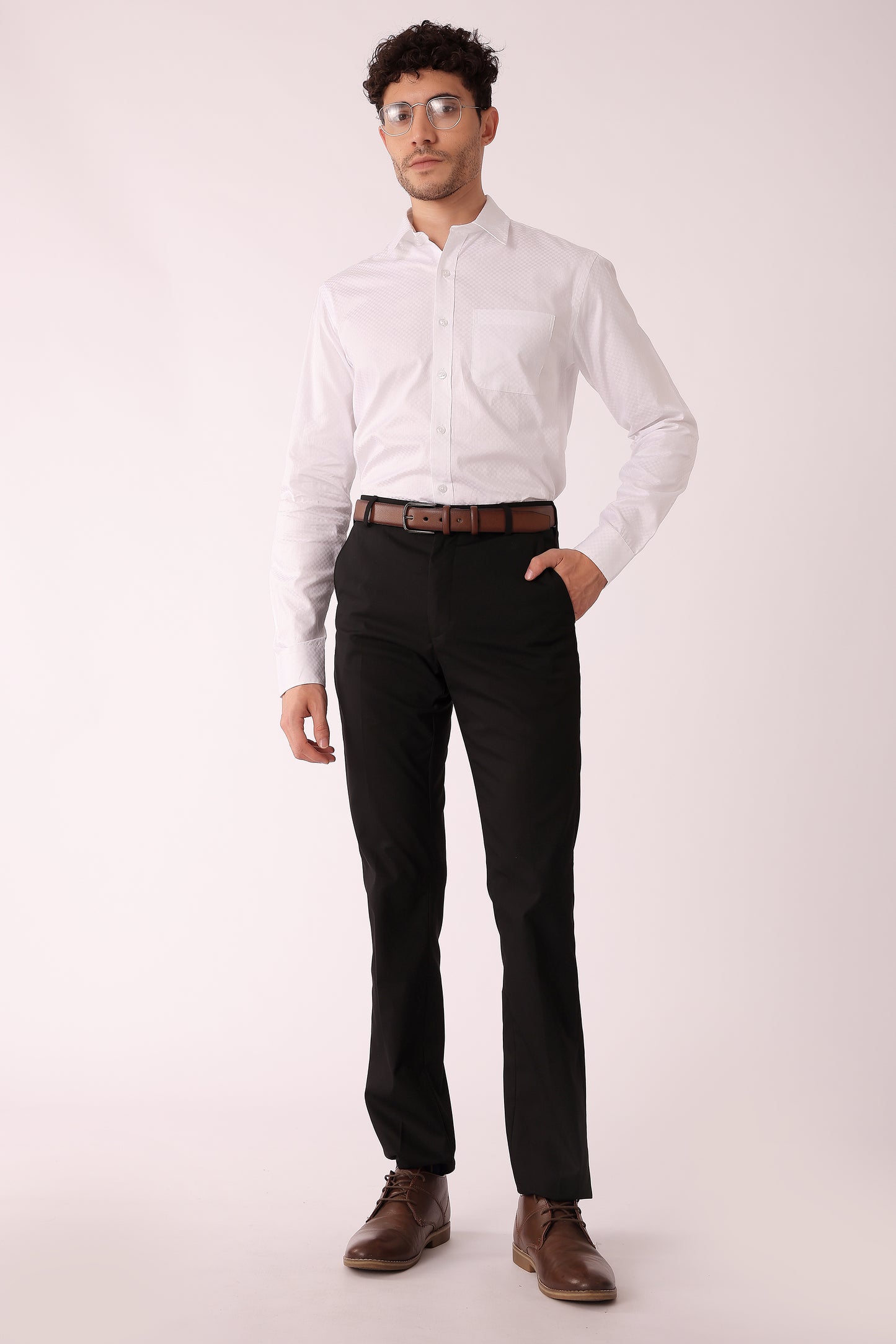Men's Superwhite dobby's Shirt Full sleeves - extra image 6