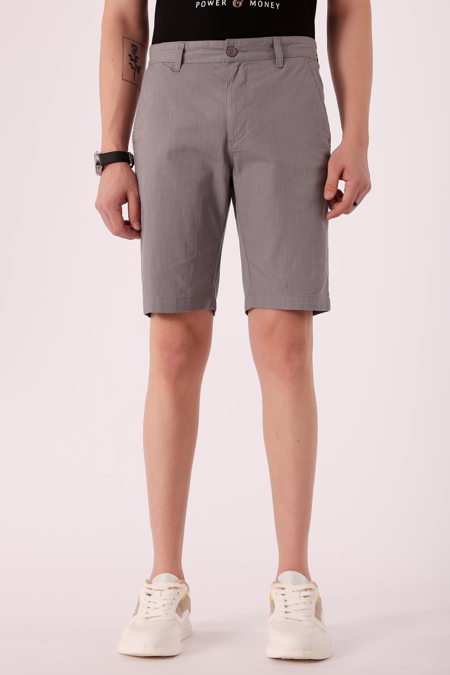 Men's Cotton stretch Shorts - Grey