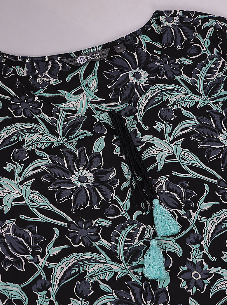 ETHNIC REGULAR FIT FLORAL PRINTS 2PCS SET - extra image 4