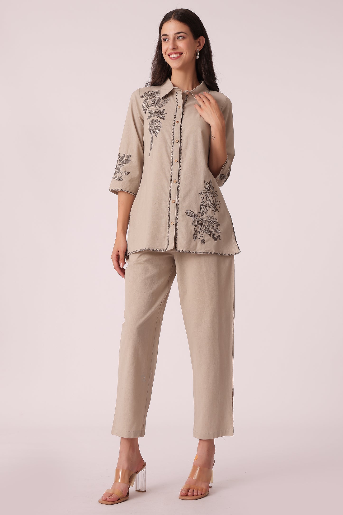 ETHNIC REGULAR FIT EMBROIDERY CORD SET - extra image 3