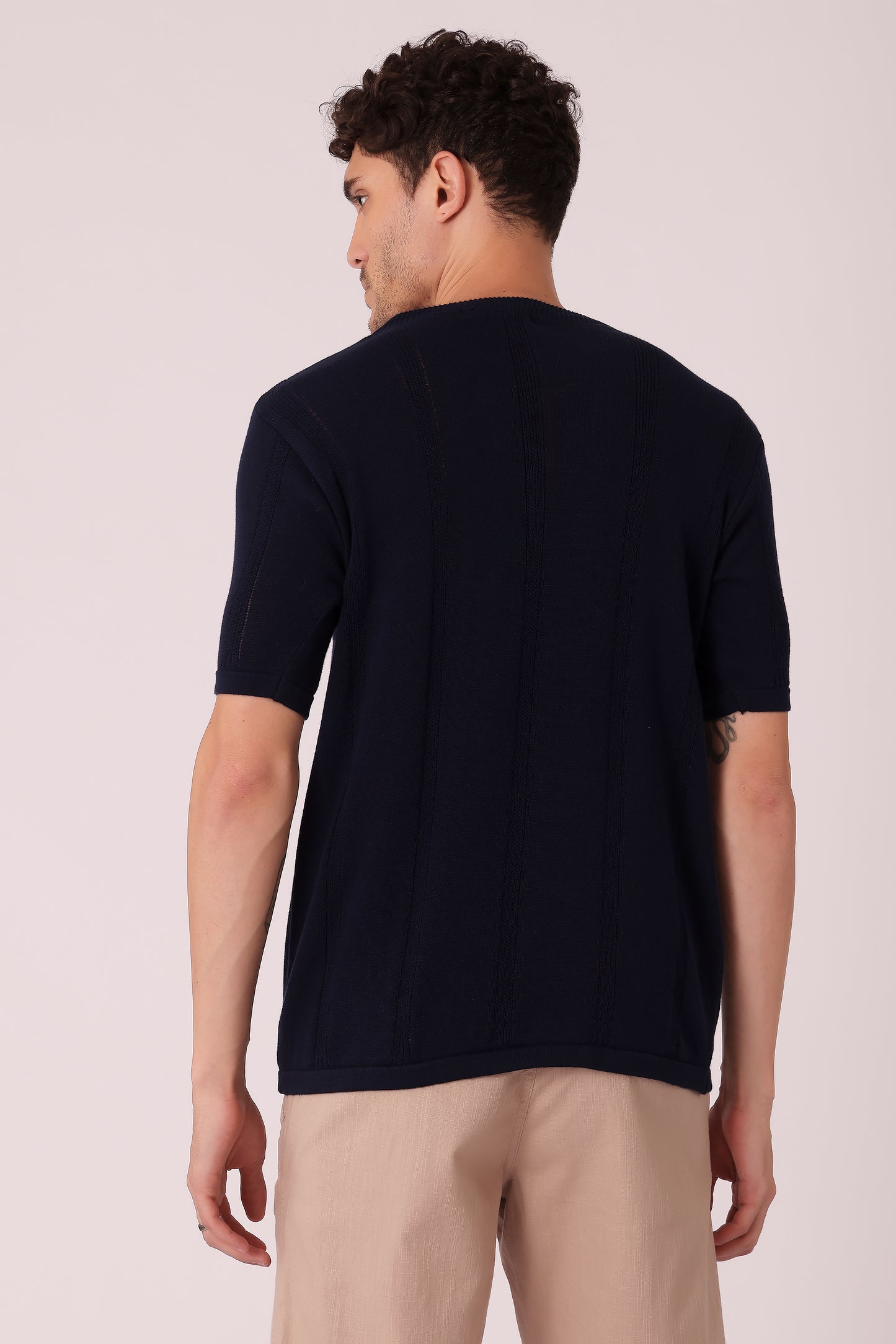 Men's Flat Knit Crew neck tshirt - extra image 2