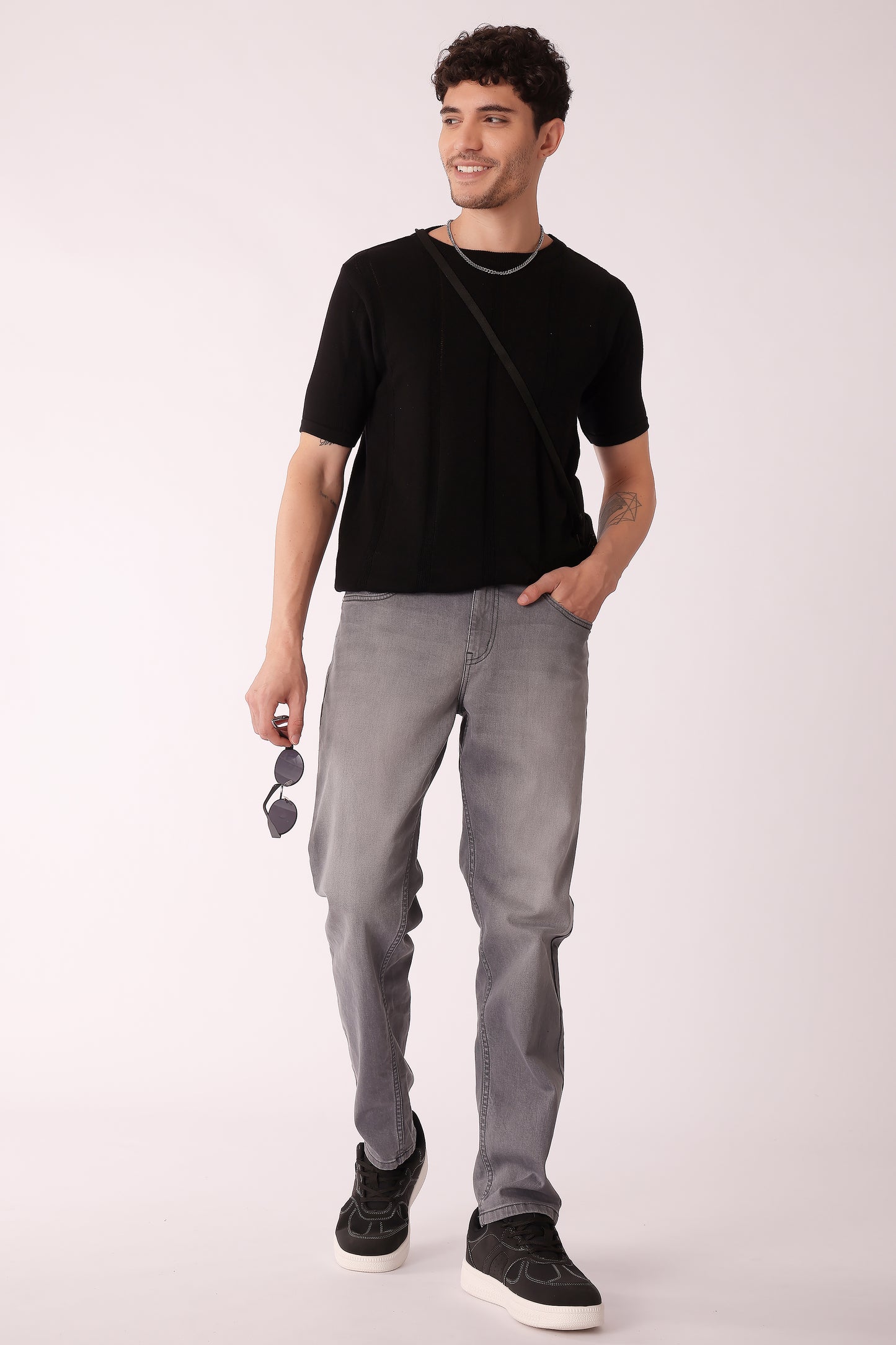 Men's Flat Knit Crew neck tshirt - extra image 4