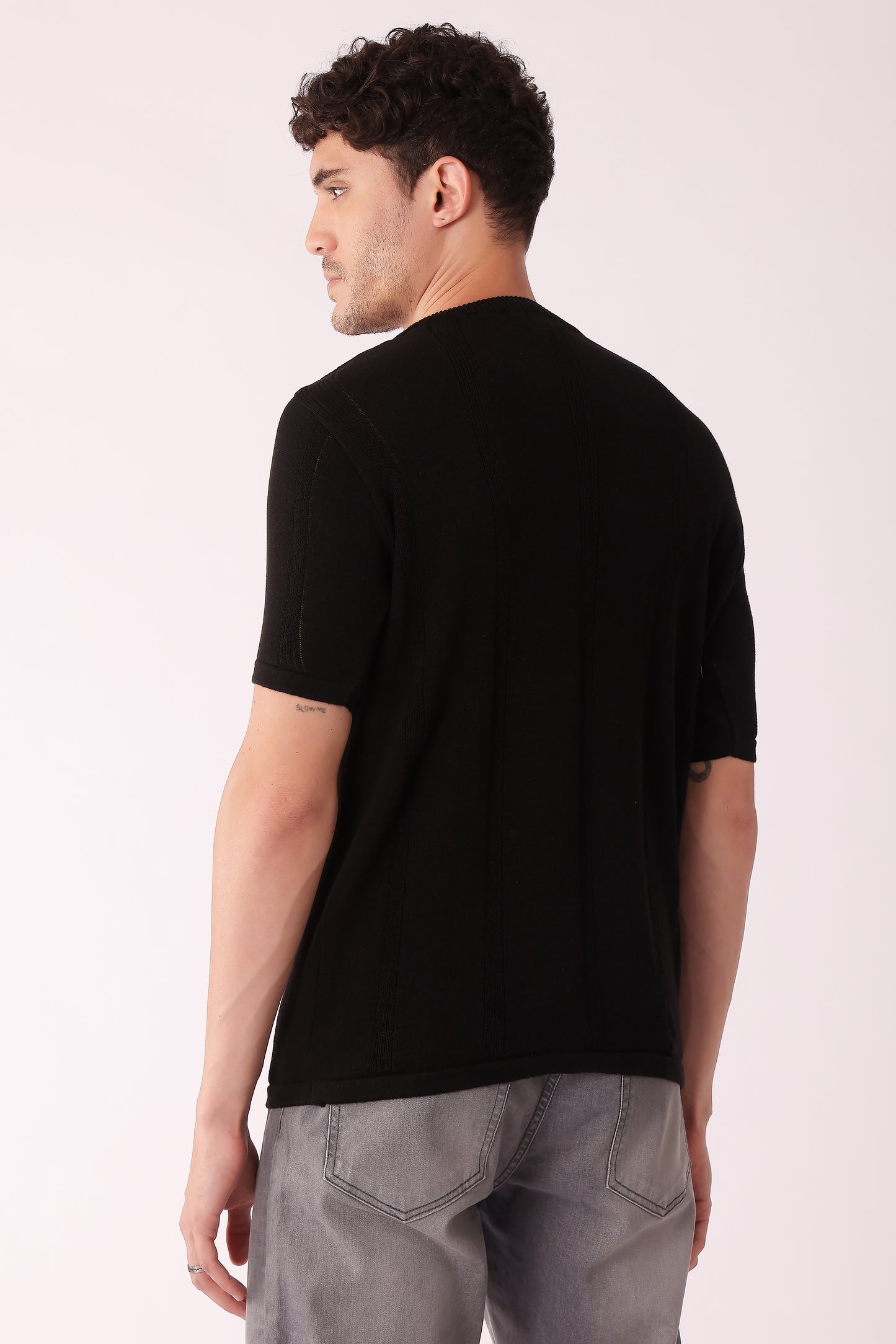Men's Flat Knit Crew neck tshirt - extra image 2