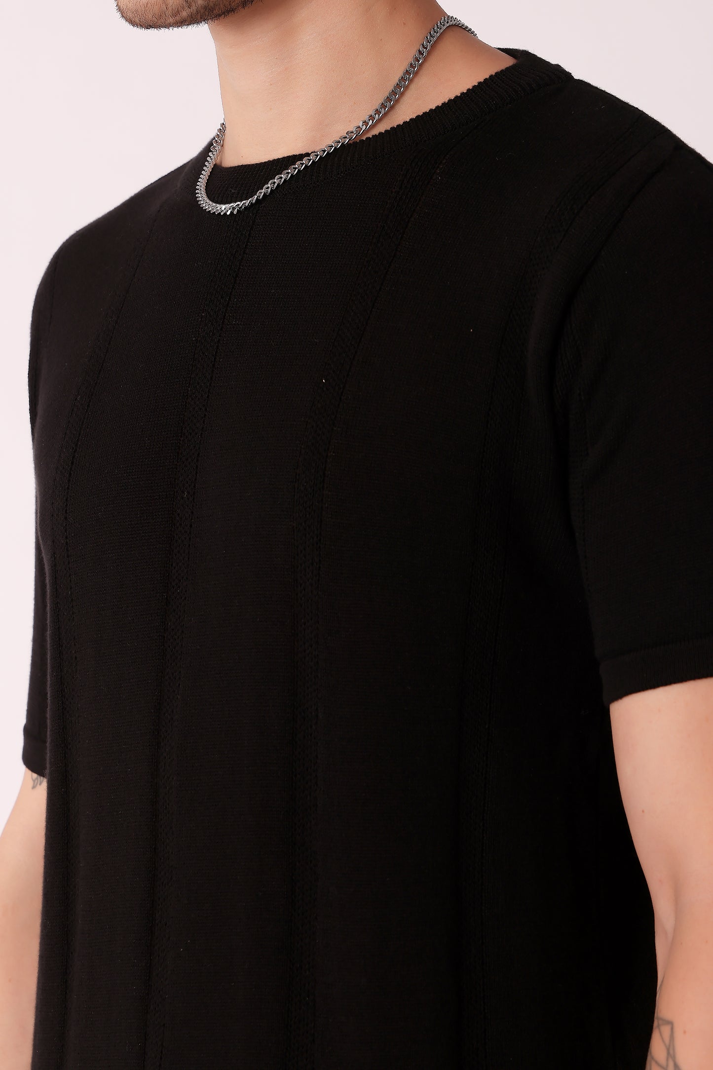 Men's Flat Knit Crew neck tshirt - extra image 5