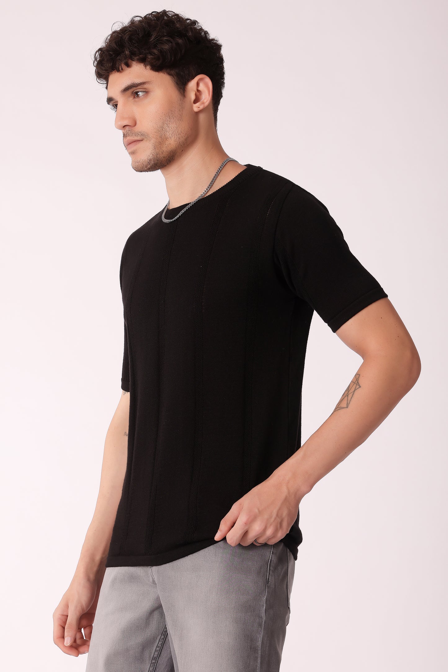Men's Flat Knit Crew neck tshirt - extra image 6
