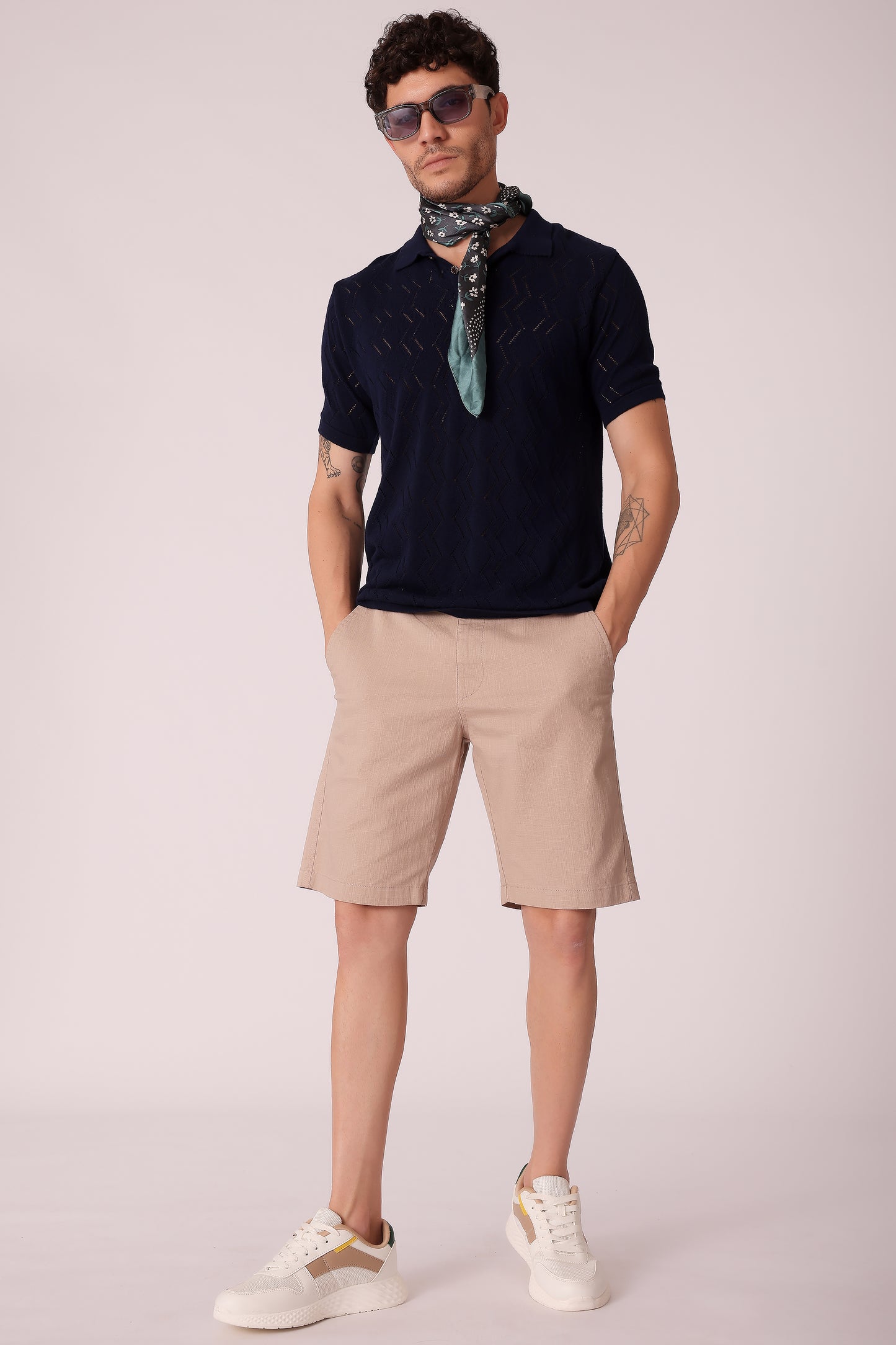 Men's Flat Knit Polo Tshirt - extra image 4