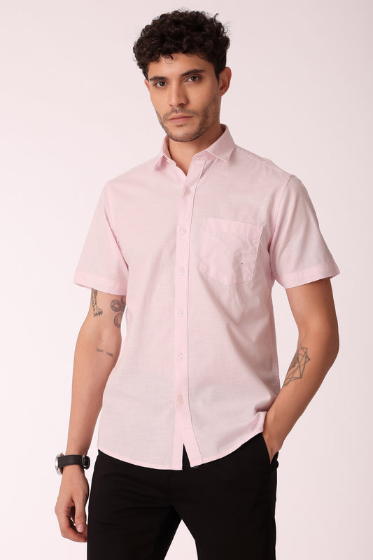 Men's Cotton Slub shirt Half sleeve