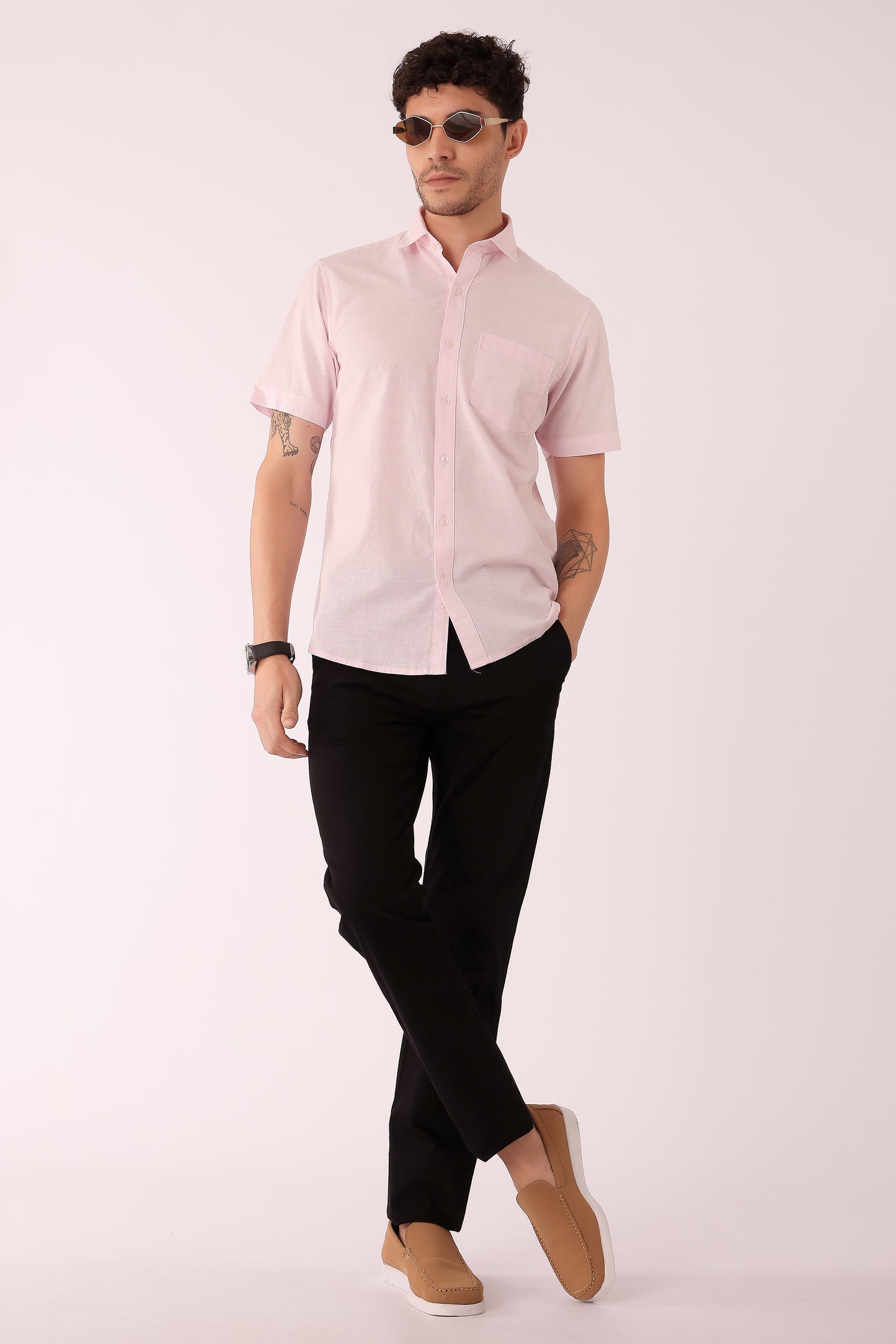 Men's Cotton Slub shirt Half sleeve - extra image 2