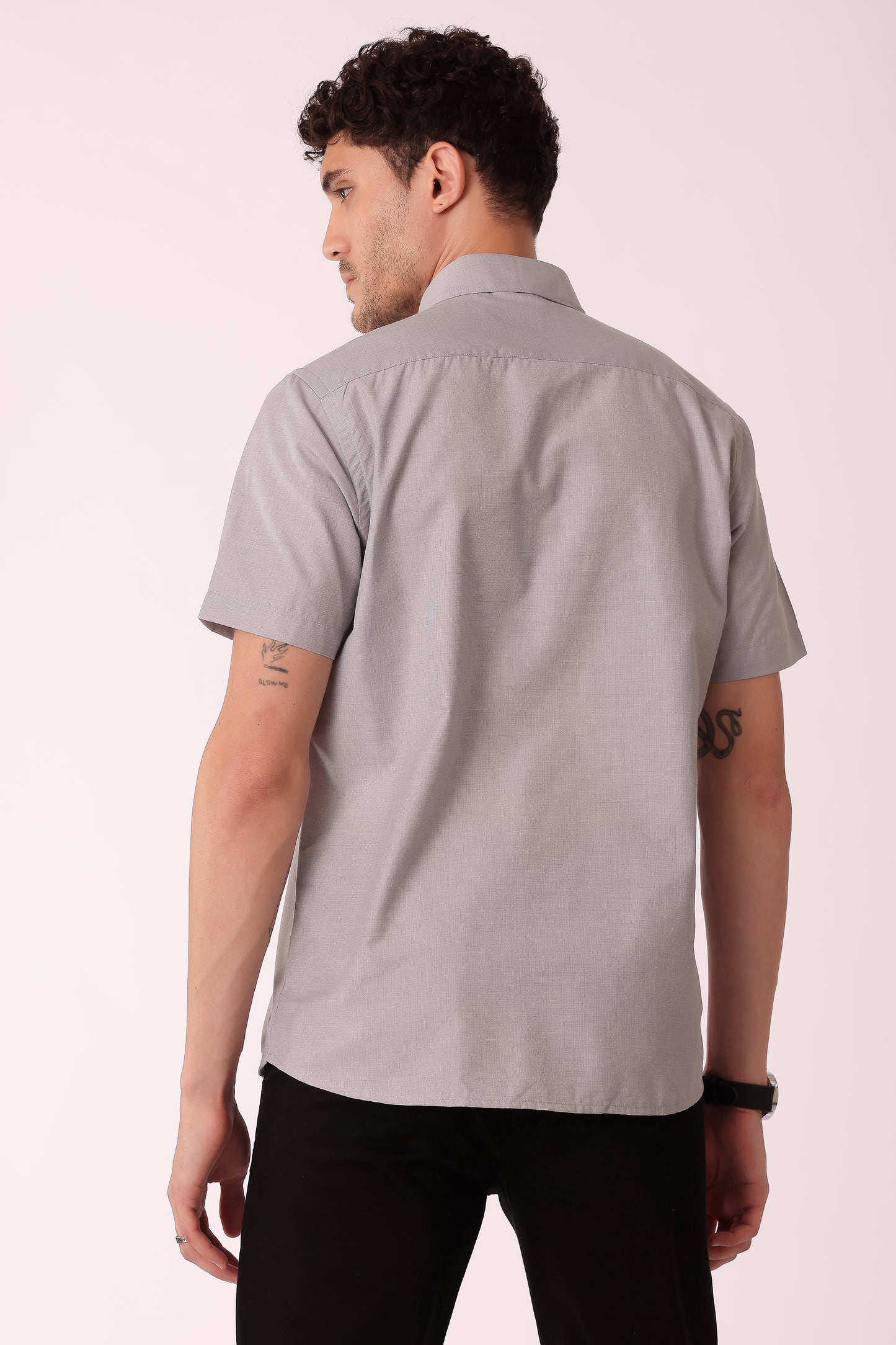 Men's Cotton Blend fila fill Shirt Half Sleeves - extra image 6