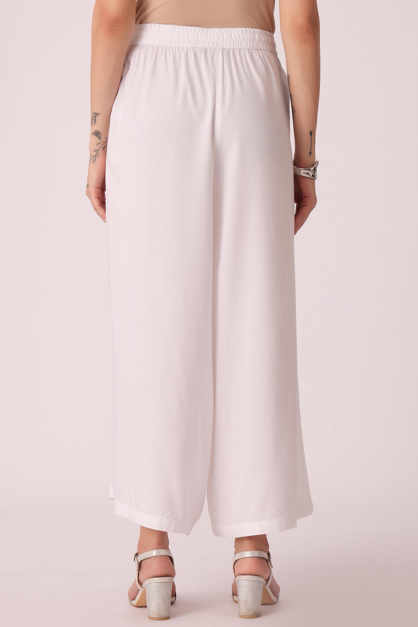 ETHNIC REGULAR FIT SOLID PLAZZO - extra image 2