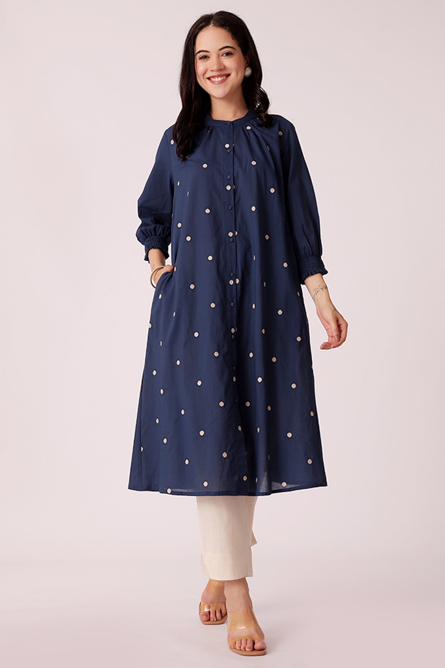 ETHNIC LOOSE FIT ALL OVER EMB KURTA - extra image 3