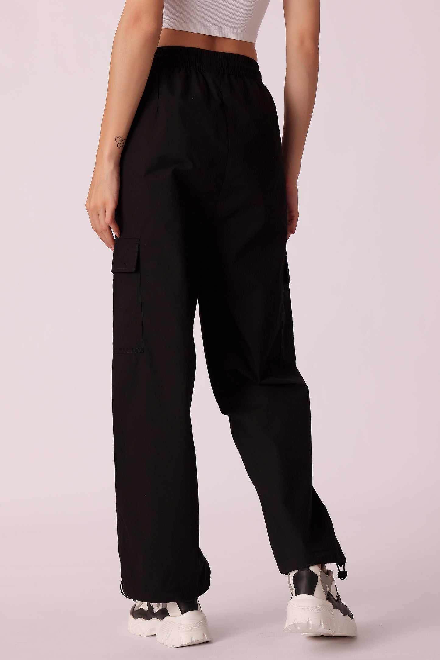 western cargo casual solid color pants - extra image 2