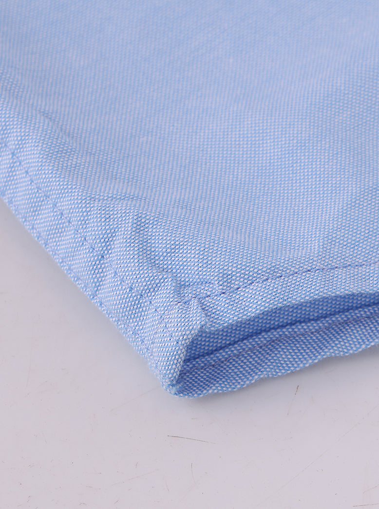 Men's Solid Oxford Shirt Half Sleeve - extra image 6