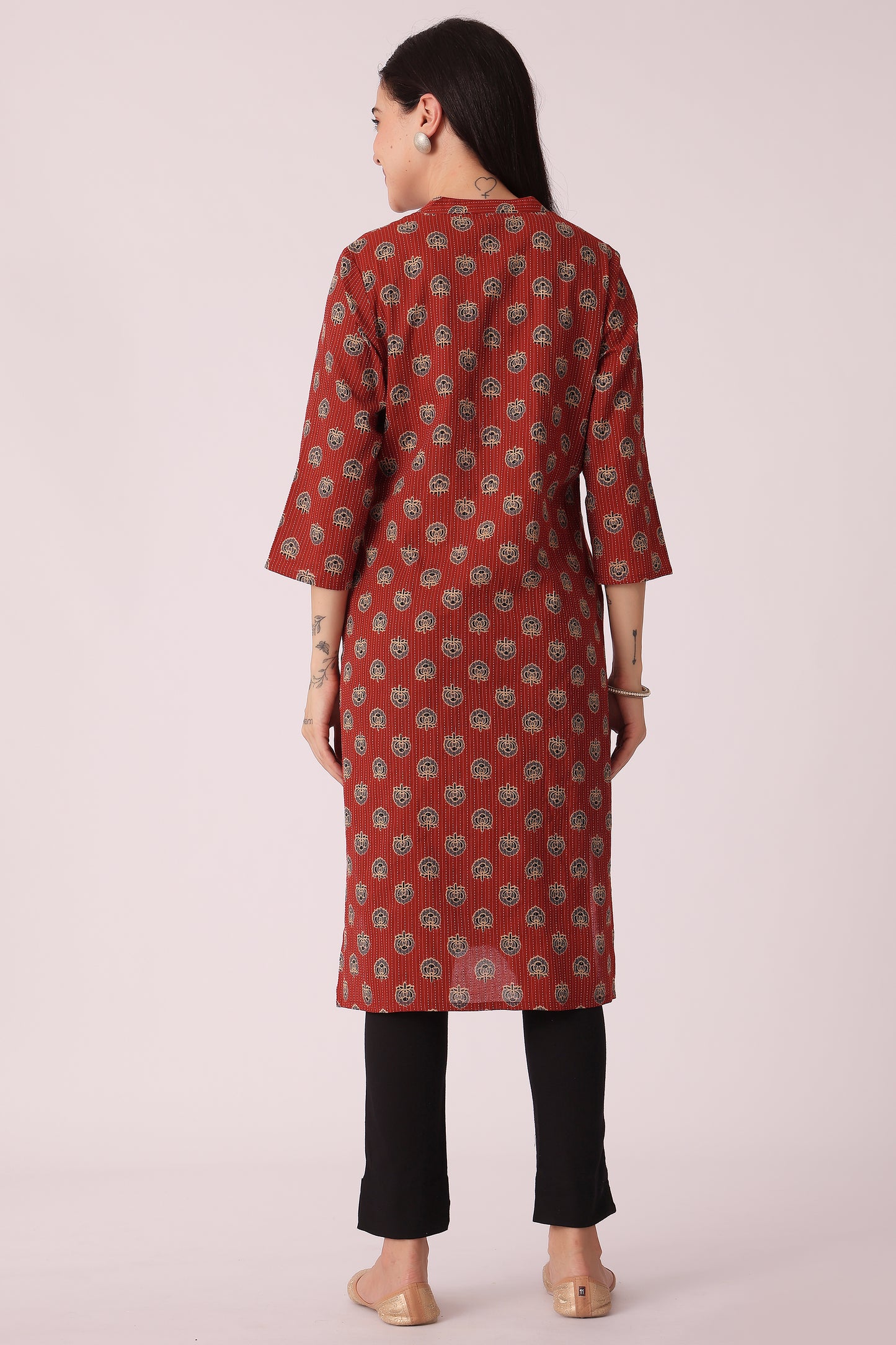 ETHNIC REGULAR FIT KANTHA KURTA - extra image 2