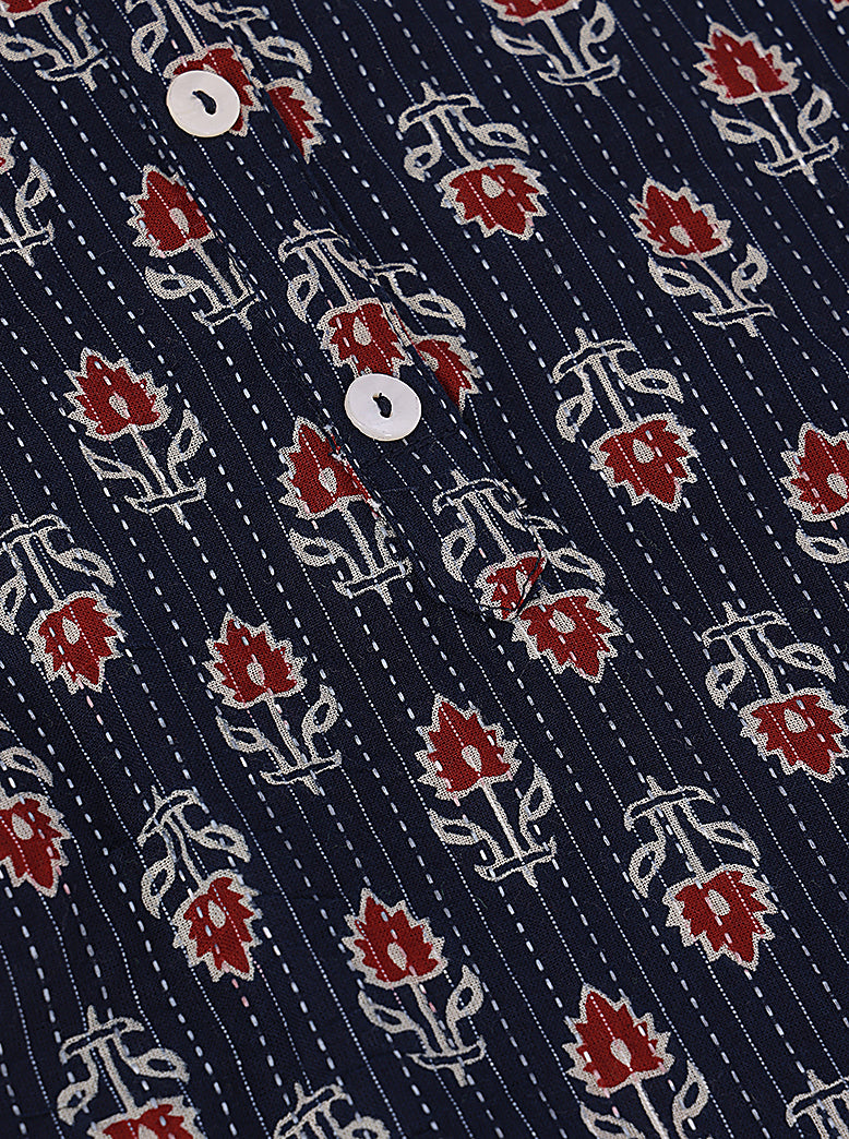 ETHNIC REGULAR FIT KANTHA KURTA - extra image 5